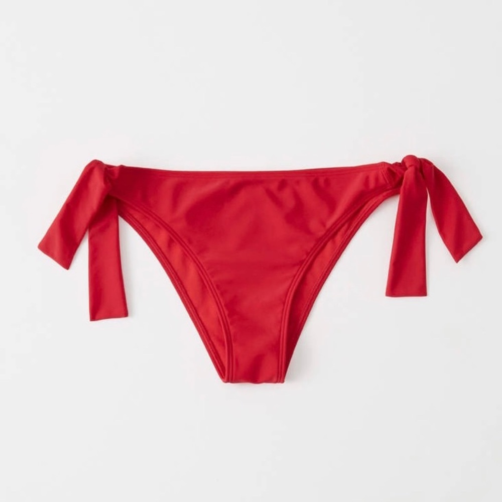 Red Abercrombie and Fitch Swimsuit Bottoms